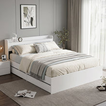 Load image into Gallery viewer, Elda Queen Bed Frame with USB Port &amp; Drawers - White