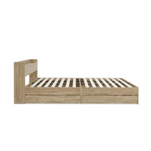 Load image into Gallery viewer, Elda King Bed Frame with USB Port &amp; Drawers - Natural