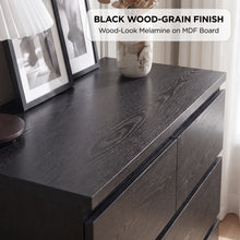 Load image into Gallery viewer, 23806-tongass-wooden-5-drawers-tallboy-black-2609145