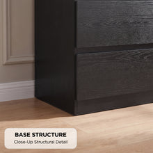 Load image into Gallery viewer, 23806-tongass-wooden-5-drawers-tallboy-black-2609146