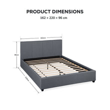 Load image into Gallery viewer, 21950-shasta-fabric-slat-bed-frame-with-headboard-queen-2609143