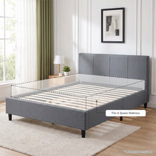 Load image into Gallery viewer, 21950-shasta-fabric-slat-bed-frame-with-headboard-queen-2609142