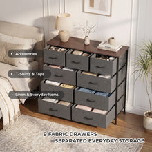 Load image into Gallery viewer, lt10263-madilyn-9-drawers-tallboy-black-walnut-2609144
