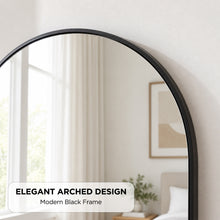 Load image into Gallery viewer, 24114-alto-metal-arched-full-length-mirror-black-2609144