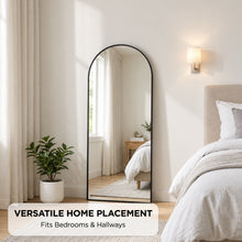 Load image into Gallery viewer, 24114-alto-metal-arched-full-length-mirror-black-2609146
