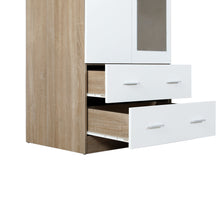 Load image into Gallery viewer, 24400-bram-3-door-wardrobe-cabinet-with-mirror-oak-white-2609155