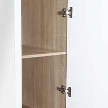Load image into Gallery viewer, 24400-bram-3-door-wardrobe-cabinet-with-mirror-oak-white-2609156