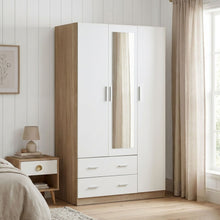 Load image into Gallery viewer, 24400-bram-3-door-wardrobe-cabinet-with-mirror-oak-white-26091514
