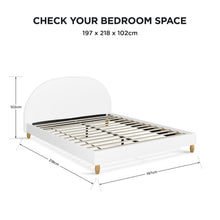 Load image into Gallery viewer, 24037-moruisg-king-bed-frame-white-2609212