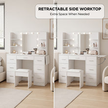 Load image into Gallery viewer, 24471-lumina-2-piece-dressing-table-with-mirror-stool-set-white-2609213