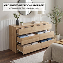 Load image into Gallery viewer, 22608-harris-6-drawers-low-boy-oak-2609283
