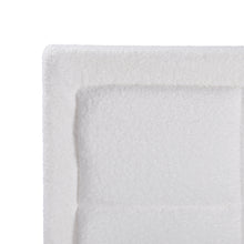 Load image into Gallery viewer, LT11180-cube-boucle-queen-gas-lift-bed-frame-white-2610095