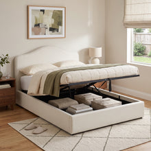 Load image into Gallery viewer, Peak Queen Gas Lift Bed Frame - Beige