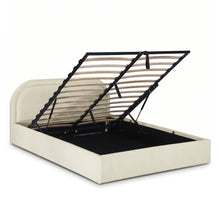 Load image into Gallery viewer, Peb Queen Gas Lift Bed Frame - Beige