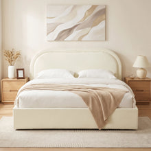 Load image into Gallery viewer, Peb Queen Gas Lift Bed Frame - Beige
