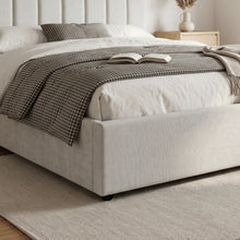 Load image into Gallery viewer, Slat Queen Gas Lift Bed Frame - Linen Beige