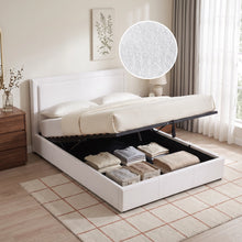 Load image into Gallery viewer, lt11176-block-queen-gas-lift-bed-frame-white-2610102