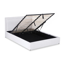 Load image into Gallery viewer, lt11176-block-queen-gas-lift-bed-frame-white-26101010