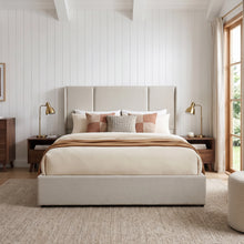 Load image into Gallery viewer, Trim Queen Gas Lift Bed Frame - Oatmeal