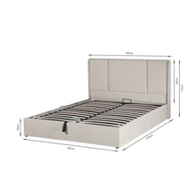 Load image into Gallery viewer, Trim Queen Gas Lift Bed Frame - Oatmeal