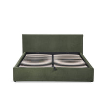 Load image into Gallery viewer, Lifteo Boucle Queen Gas Lift Bed Frame - Dark Green