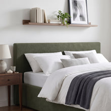 Load image into Gallery viewer, Lifteo Boucle Queen Gas Lift Bed Frame - Dark Green