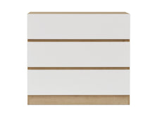 Load image into Gallery viewer, Harris 3 Drawers Tallboy - Oak + White
