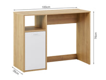 Load image into Gallery viewer, Makalu 100cm Computer Desk - Oak
