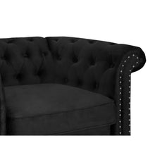 Load image into Gallery viewer, Chesley Velvet Occasional Chair - Black