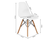 Load image into Gallery viewer, Maya Dining Chair Eiffel Tower Replica - Set of 4 - White