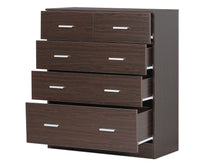 Load image into Gallery viewer, Natan Tallboy 5 Drawer Chest Dresser - Espresso
