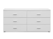 Load image into Gallery viewer, Bram Low Boy 6 Drawer Chest Dresser - White
