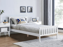 Load image into Gallery viewer, Andes King Single Wooden Bed Frame - White