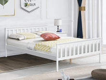 Load image into Gallery viewer, Andes double wooden bed frame - white