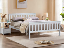 Load image into Gallery viewer, Andes Queen Wooden Bed Frame - White At Betalife
