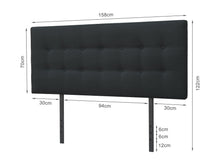 Load image into Gallery viewer, SUSAN Fabric Upholstered Headboard - QUEEN