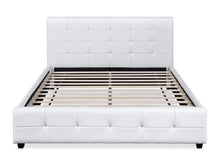 Load image into Gallery viewer, Augusta Queen PU Bed Frame - White