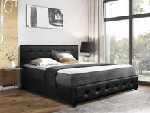 Load image into Gallery viewer, Augusta King PU Bed Frame - Black