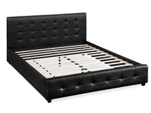 Load image into Gallery viewer, Augusta King PU Bed Frame - Black