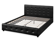 Load image into Gallery viewer, Augusta King PU Bed Frame - Black
