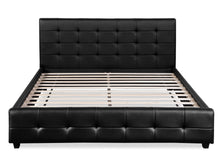Load image into Gallery viewer, Augusta King PU Bed Frame - Black

