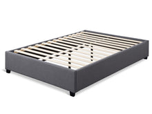 Load image into Gallery viewer, Bromo Fabric Slat Bed Frame - Double