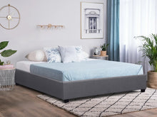 Load image into Gallery viewer, Bromo Fabric Slat Bed Frame - King