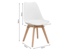 Load image into Gallery viewer, Evelyn Dining Chair Padded - Set of 2 - White