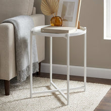 Load image into Gallery viewer, Ellison Round Side Table Coffee Table - White