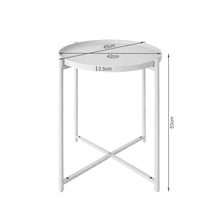 Load image into Gallery viewer, Ellison Round Side Table Coffee Table - White