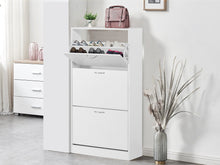 Load image into Gallery viewer, Matilda 3 Drawer Shoe Cabinet Storage Rack - White