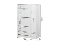 Load image into Gallery viewer, Horotea 4 Drawer Shoe Cabinet Storage Rack - White