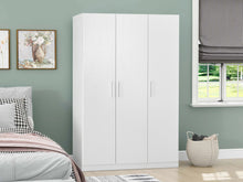 Load image into Gallery viewer, Makalu Wardrobe 3 Door Storage Shelves - White