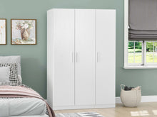 Load image into Gallery viewer, Makalu Wardrobe 3 Door Storage Shelves - White
